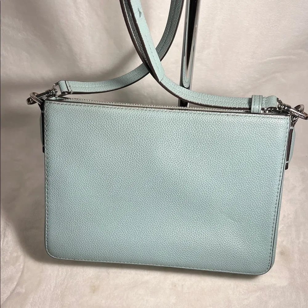 Kate Spade Leather Margaux Med Convertible Crossbody  - Hazy Blue